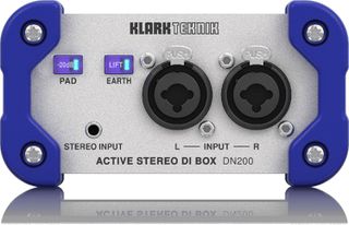 KLARK TEKNIK DN200 V2 ACTIVE DI-BOX, plug in/out, XLR in/out, only use with phantom power, -20 dB Groundlift - KLARK TEKNIK