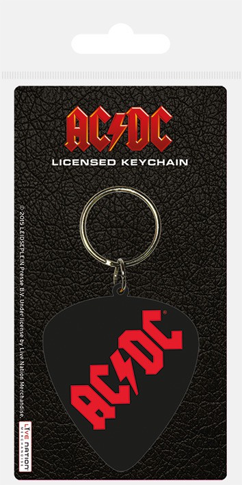 AC/DC (Plectrum) Rubber Keychain (RK38338C)