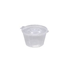 Σωσάκι στρόγγυλο διάφανο χωρητικότητας 70ml (2oz) με ενσωματωμένο καπάκι