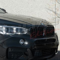 BMW X6 F16 SPORT GRILLE TWIN BAR BLACK GLOSS Type M PERFOMANCE / ΚΑΡΔΙΕΣ ΠΡΟΦΥΛΑΚΤΗΡΑ-thumb-3