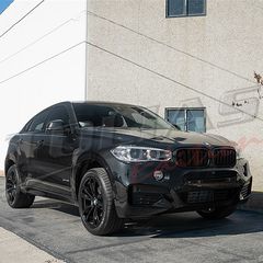 BMW X6 F16 SPORT GRILLE TWIN BAR BLACK GLOSS Type M PERFOMANCE / ΚΑΡΔΙΕΣ ΠΡΟΦΥΛΑΚΤΗΡΑ-thumb-5