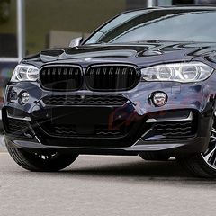 BMW X6 F16 SPORT GRILLE TWIN BAR BLACK GLOSS Type M PERFOMANCE / ΚΑΡΔΙΕΣ ΠΡΟΦΥΛΑΚΤΗΡΑ-thumb-8