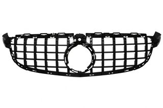 Εμπρόσθια Μάσκα – Front Grille suitable for Mercedes W205 Sedan S205 T-Modell A205 Cabriolet C205 Coupe (2019-up) C63 GTR PanAmericana With 360 Piano Black