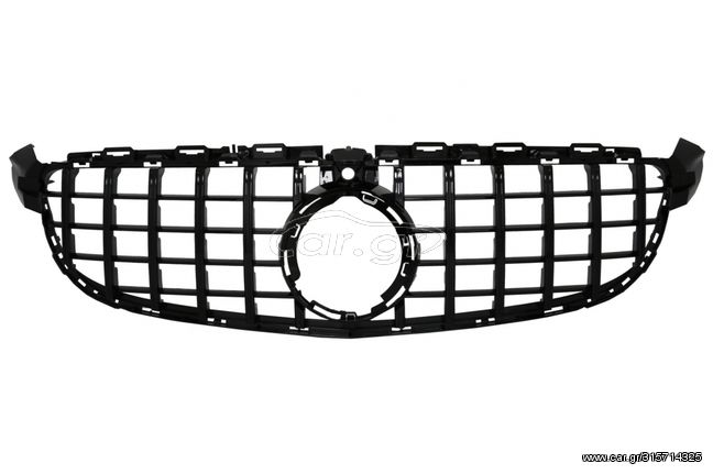 Εμπρόσθια Μάσκα – Front Grille suitable for Mercedes W205 Sedan S205 T-Modell A205 Cabriolet C205 Coupe (2019-up) C63 GTR PanAmericana With 360 Piano Black