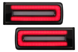 Οπίσθια Φανάρια – LED Taillights Light Bar suitable for Mercedes G-Class W463 (2008-2017) Facelift 2018 Design Dynamic Sequential Turning Lights Black