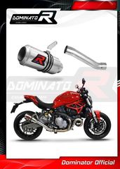 Dominator Εξάτμιση Τελικό Gp S.Steel Ducati Monster 821  2018 - 2021 Με Σιγαστήρα