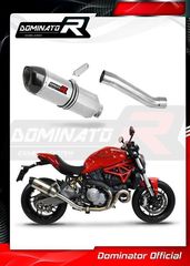 Dominator Εξάτμιση Τελικό Hp1 S.Steel/Carbon End Ducati Monster 821  2018 - 2021 Με Σιγαστήρα