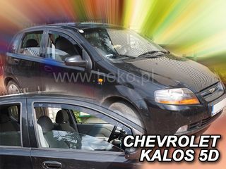 Ανεμοθραύστες για Chevrolet Aveo / Kalos (2004+) 5 πορτο - 2 τμχ. εμπρός