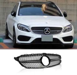 ΜΑΣΚΑ ΕΜΠΡΟΣ MERCEDES C-Class W205 (2014-2018) Diamond Design