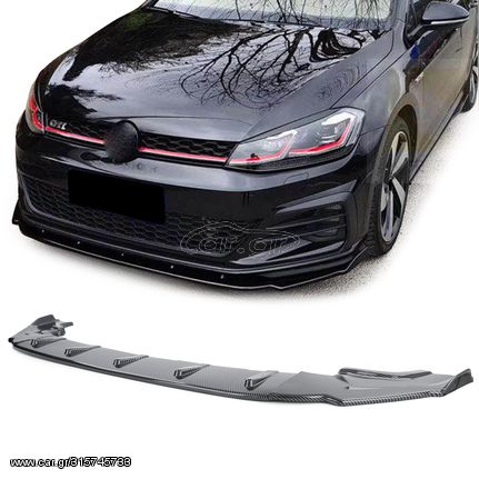 CUP εμπρός σπόιλερ CARBON LOOK για VW Golf 7 GTI 13-20    ΕΜΠΡΟΣ ΠΡΟΦΥΛΑΚΤΗΡΑ ΧΕΙΛΑΚΙ / LIP ΜΠΡΟΣΤΑ    