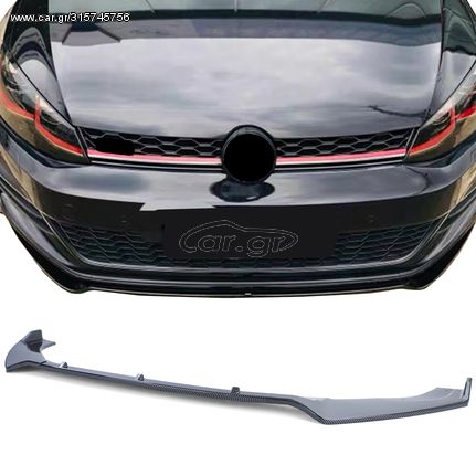 CUP εμπρός σπόιλερ CARBON LOOK εμφάνιση για VW Golf 7 13-20    ΕΜΠΡΟΣ ΠΡΟΦΥΛΑΚΤΗΡΑ ΧΕΙΛΑΚΙ / LIP ΜΠΡΟΣΤΑ    