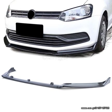 CUP εμπρός αεροτομή CARBON LOOK για VW Polo 6C 14-17   ΕΜΠΡΟΣ ΠΡΟΦΥΛΑΚΤΗΡΑ ΧΕΙΛΑΚΙ / LIP ΜΠΡΟΣΤΑ    