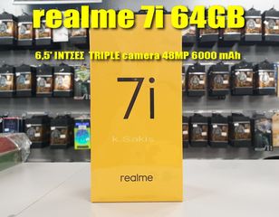 135€ realme 7i 64GB ROM 6,5'' ΙΝΤΣΕΣ 48MP Triplel CAMERA DUAL 4GB RAM 6000mAh ΟΚΤΑΠΥΡΗΝΟ καινούριο BEST PRICE !!