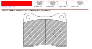 ΤΑΚΑΚΙΑ ΕΜ/ΟΠ BMW/FORD SIERRA/GINETTA/LAMBORGHINI/MASERATI (FERODO RACING) WVA 21088