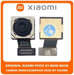 Original Γνήσιο Xiaomi Poco X3 , PocoX3 (MZB07Z0IN, MZB07Z1IN, MZB07Z2IN, MZB07Z3IN, MZB07Z4IN, MZB9965IN, M2007J20CI) Main Rear Back Camera Module Flex Πίσω Κεντρική Κάμερα (Service Pack By Xiaomi)