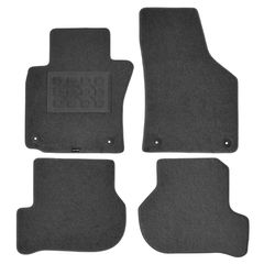 Πατάκια δαπέδου μοκέτας Basic γκρι για Skoda Octavia 5 (II) / VW Golf (V/VI) / Jetta (V) 4τμχ
