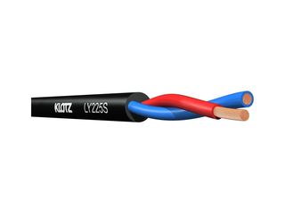 KLOTZ LY225S ΚΑΛΩΔΙΟ ΗΧΕΙΩΝ 2Χ2,5MM ΜΑΥΡΟ - 1 μέτρο