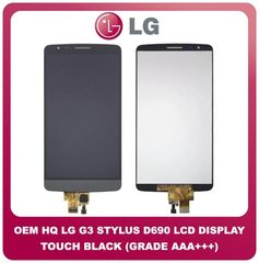OEM LG G3 Stylus D690N, LG D690 (D690, D693Ν) IPS LCD Display Assembly Screen Οθόνη + Touch Screen Digitizer Μηχανισμός Αφής Black Μαύρο