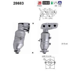 ΚΑΤΑΛΥΤΗΣ CITROEN C1 1.0cc 2005-2014 KARALOIZOS exhaust