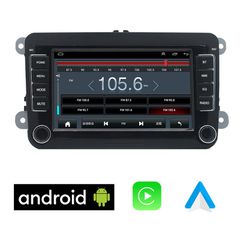 CAMERA + VW SKODA SEAT Android οθόνη αυτοκίνητου με GPS WI-FI Playstore Youtube (Volkswagen Golf Polo Passat Octavia Leon 7" MP3 USB Video Radio ΟΕΜ Bluetooth ηχοσύστημα OEM Mirrorlink)