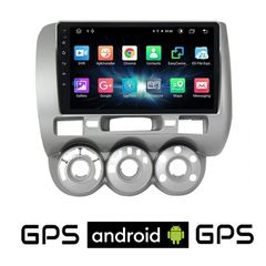 CAMERA + HONDA JAZZ 2002-2008 Android οθόνη αυτοκίνητου με GPS WI-FI (ηχοσύστημα αφής 9" ιντσών OEM Youtube Playstore MP3 USB Radio Bluetooth Mirrorlink εργοστασιακή, 4x60W, AUX) 5410