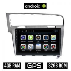 CAMERA + VOLKSWAGEN GOLF 7 (μετά το 2013) VW Android οθόνη αυτοκίνητου 4GB με GPS WI-FI (ηχοσύστημα αφής 10" ιντσών OEM Youtube Playstore MP3 USB Radio Bluetooth Mirrorlink εργοστασιακή, 4 x 60W,