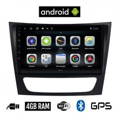 CAMERA + MERCEDES E (W211) 2003-2009 Android οθόνη αυτοκίνητου 4GB με GPS WI-FI (ηχοσύστημα αφής 9" ιντσών OEM Youtube Playstore MP3 USB Radio Bluetooth Mirrorlink εργοστασιακή, 4x60W, Benz) 5720