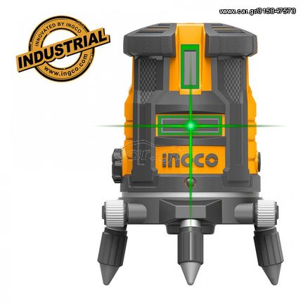 HLL305205 Αυτοαλφαδιαζόμενο Laser με 5 Πράσινες Δέσμες - ΛΕΙΖΕΡ ΓΡΑΜΜΩΝ - INGCO (#HLL305205)