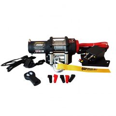 Ηλεκτρικός εργάτης KANGAROO WINCH 3500 με συρματόσκοινο και τηλεχειριστήριο 12V Για 1588kg