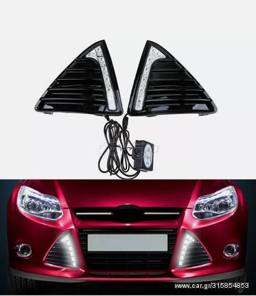 Led Φώτα ημέρας DRL για Ford Focus. Ολοκληρωμένο σετ.