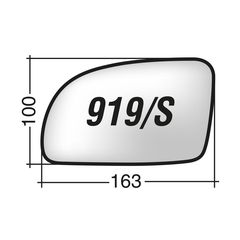 Κρύσταλλο καθρέπτη αριστερό VW BEETLE 2001