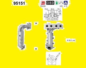 ΚΑΤΑΛΥΤΗΣ TOYOTA PREVIA/RAV 4 2.0-2.4cc 2005-2013 KARALOIZOS exhaust