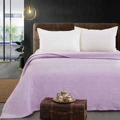 Κουβέρτα μονόχρωμη υπέρδιπλη Fleece Art 11553 διαστάσεων 220x240cm σε λιλά χρώμα
