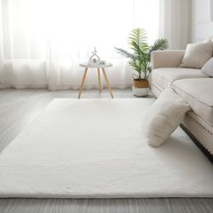 Χαλί Rabbit σε χρώμα λευκό Art 9640 διαστάσεων 160x230cm