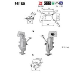 ΚΑΤΑΛΥΤΗΣ CITROEN C1 1.0cc 2014- KARALOIZOS exhaust