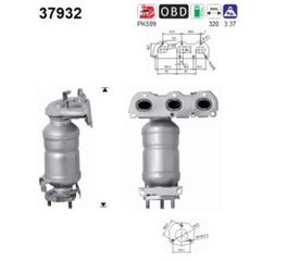 ΚΑΤΑΛΥΤΗΣ SEAT CORDOBA/IBIZA 1.2cc 2002-2015 KARALOIZOS exhaust