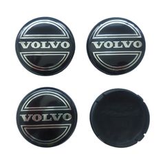 Καπάκια Ζάντας για Volvo 6.4cm 4 Τεμάχια – Μαύρο 16915