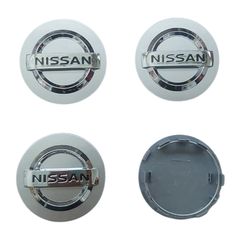 Καπάκια Ζάντας για Nissan 5.4cm 4 Τεμάχια – Ασημί 16911