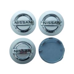 Καπάκια Ζάντας για Nissan 8.5cm 4 Τεμάχια – Ασημί 16905