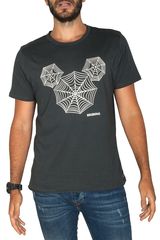 Bigbong Mickey Mouse spider web graphic t-shirt dark grey  - a1-1-dgr