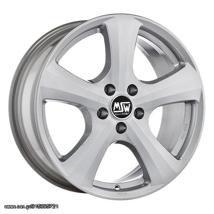 Ζάντες MSW 19 15x6.5 "4x100 ET43, ασημί γκρι Τιμή Σετ ΤΕΤΡΑΔΑΣ !