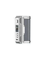 Thelema Quest 200W Box Mod by Lost Vape - Calf Leather Series - SILVER