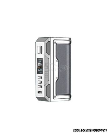 Thelema Quest 200W Box Mod by Lost Vape - Calf Leather Series - SILVER