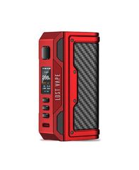 Thelema Quest 200W Box Mod by Lost Vape - Carbon Fiber Series - RED