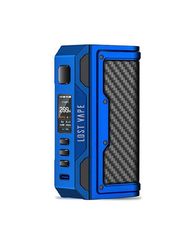 Thelema Quest 200W Box Mod by Lost Vape - Carbon Fiber Series - BLUE