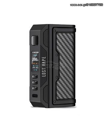 Thelema Quest 200W Box Mod by Lost Vape - Carbon Fiber Series - Black