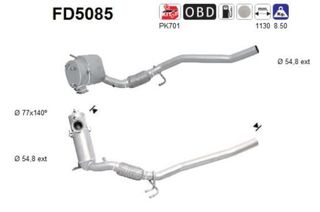 ΦΙΛΤΡΟ DPF VW JETTA/PASSAT/TOURAN 1.6-2.0cc 2010-2015 KARALOIZOS exhaust