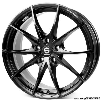 Ζάντες Sparco Trofeo 5 17x7.5 "5x100 ET35, Μαύρο Ματ Τιμή Σετ ΤΕΤΡΑΔΑΣ !