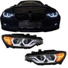 ΦΑΝΑΡΙΑ ΕΜΠΡΟΣ Headlights LED DRL BMW 3 Series F30 F31 Sedan Touring (10.2011-05.2015) Black