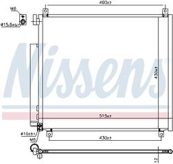 Συμπυκνωτής, σύστ. κλιματισμού NISSENS 941170